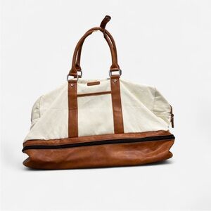 Stylish Tan and Cream Bag